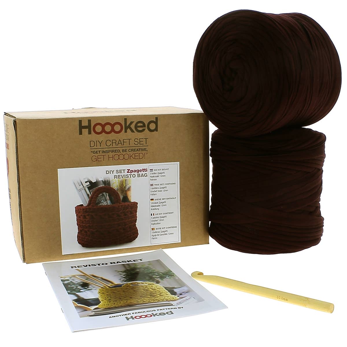 Kit de crochet à faire soi-même Revisto Basket Marsala Bordeux