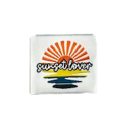 Etiquette Tissée à coudre : Sunset Lover
