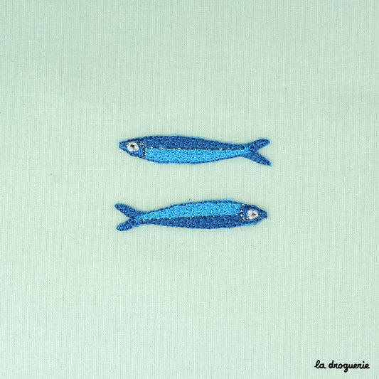 Écusson "Poisson anchois" 40 x 8 mm