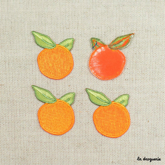 Ecusson fruit orange 46 x 35 mm