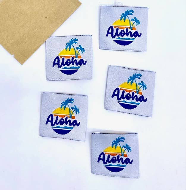 Étiquette à coudre : ALOHA