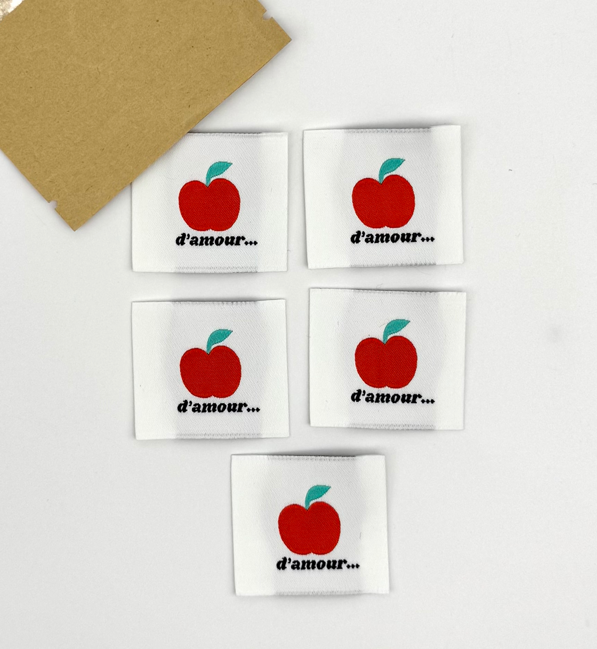 Étiquette à coudre : POMME D'AMOUR