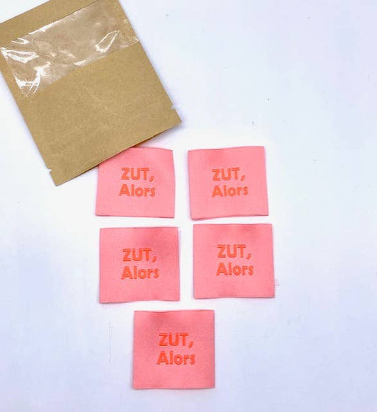 Étiquette à coudre : Zut alors - Fluo