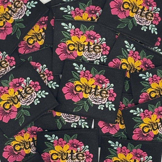 Etiquette Tissée à coudre : Cute