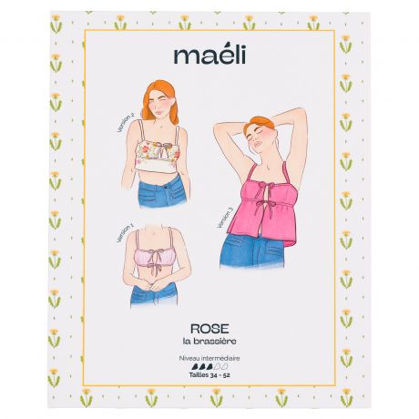 Patron Maéli Paris brassiere rose t34/52