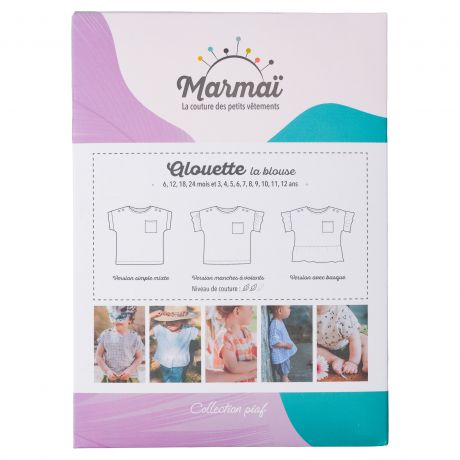 Patron Marmaï duo blouse mixte alouette 6 mois - 12ans