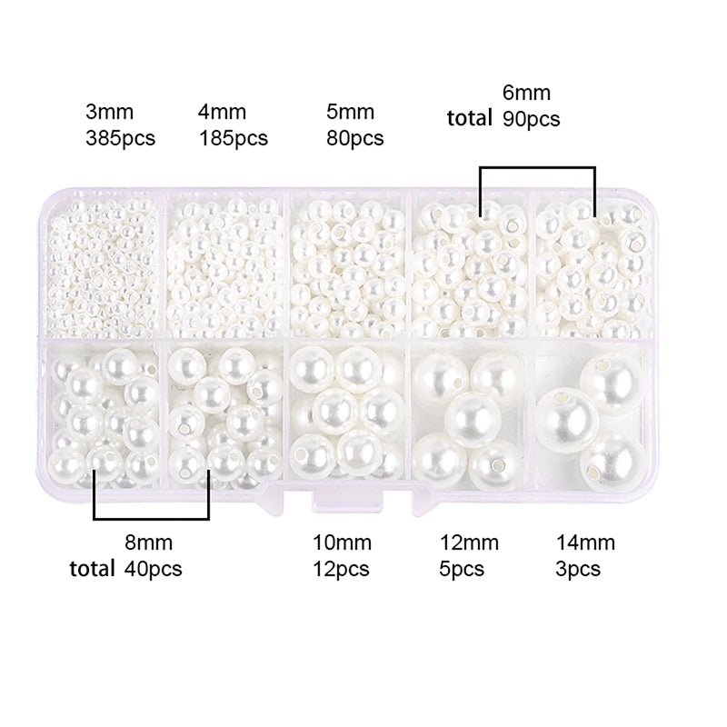 Kit de perles de perles en plastique 800pcs/boîte