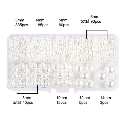 Kit de perles de perles en plastique 800pcs/boîte