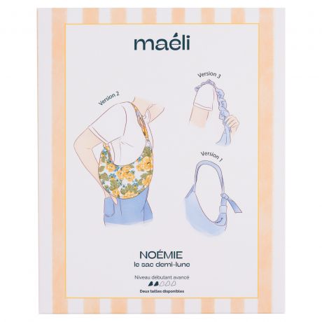 Patron Maéli Paris sac demi-lune noemie