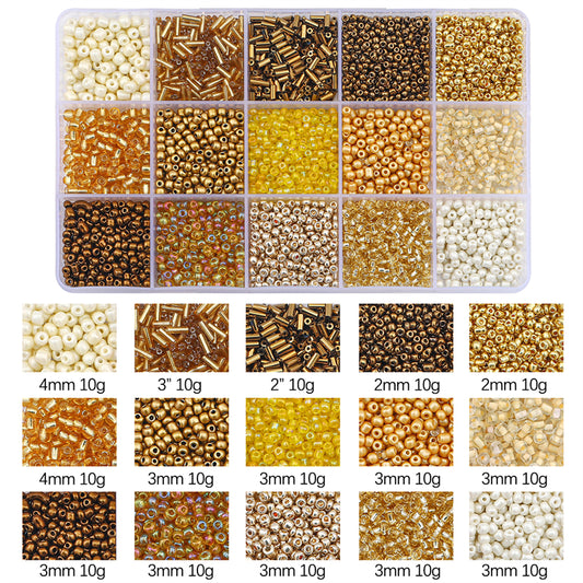 Kit de perles de rocaille en verre