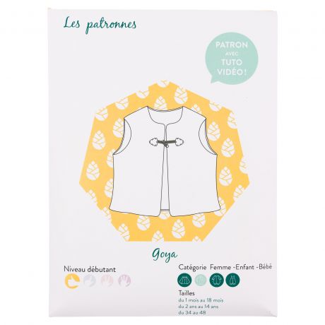 Patron Les patronnes Goya veste femme + enfant + bébé