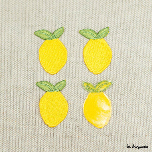 Ecusson fruit citron 40 x 26 mm