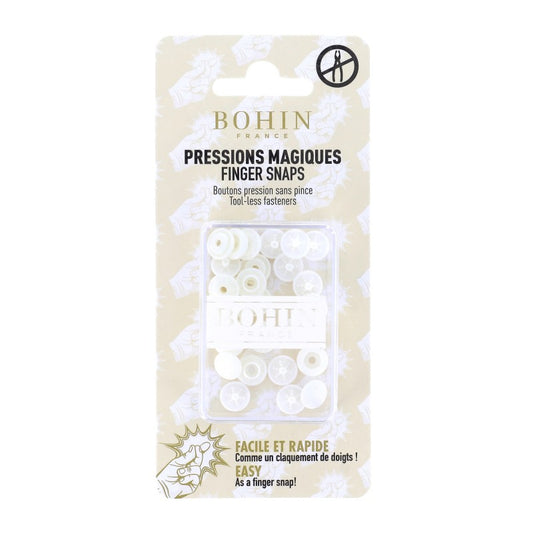 PRESSIONS MAGIQUES - 13MM - COL BLANC