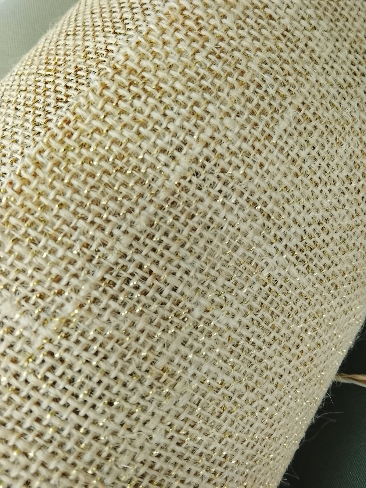 Toile de jute Lurex - vendue par 50 cm