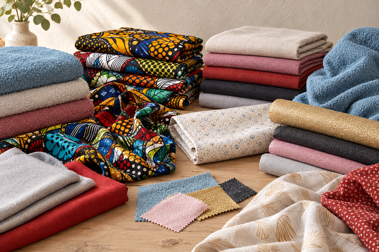 Assortiment de tissus naturels