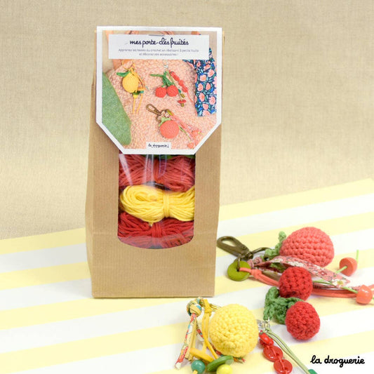 Kit à crocheter - Les porte-clés fruités