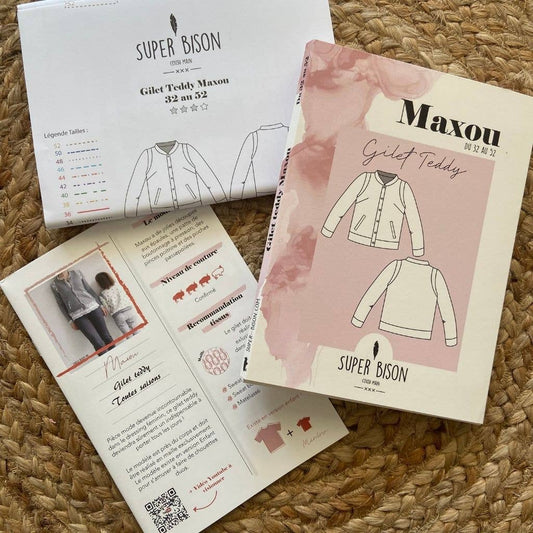 Patron Gilet Teddy Maxou (32 au 52)