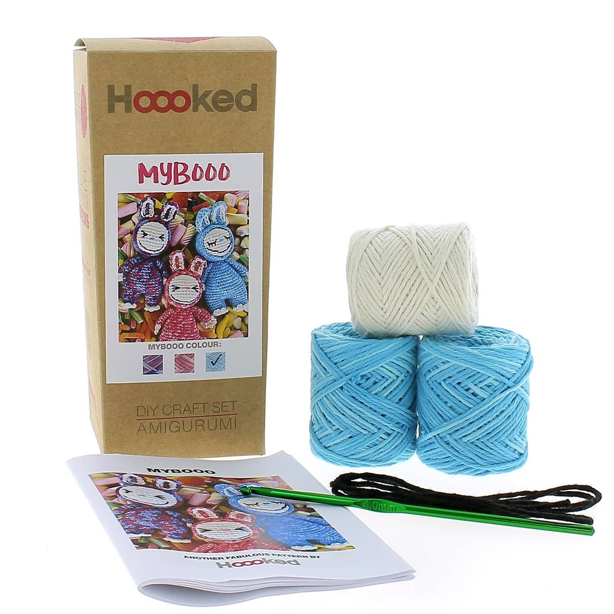 Kit de crochet à faire soi‑même MyBooo — Menthe poivrée glacée: Multicolored