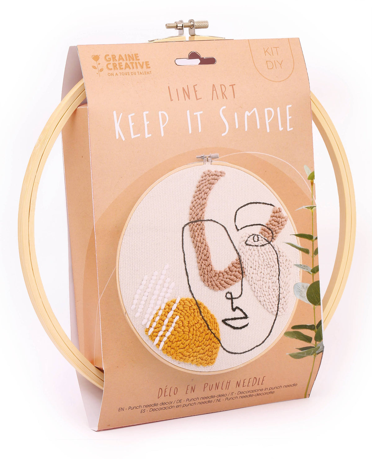 KIT PUNCH NEEDLE LINE ART