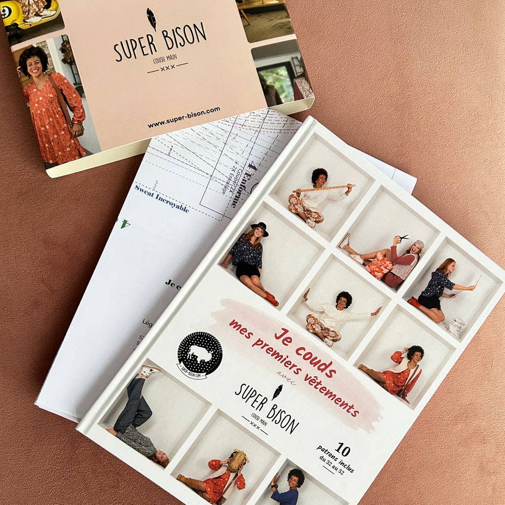 Livre "je couds mes premiers vêtements" avec Super Bison