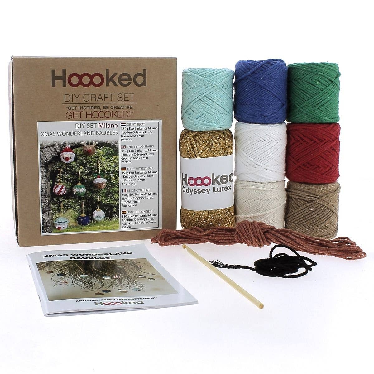 Kit de crochet DIY boules de Noël pays des merveilles