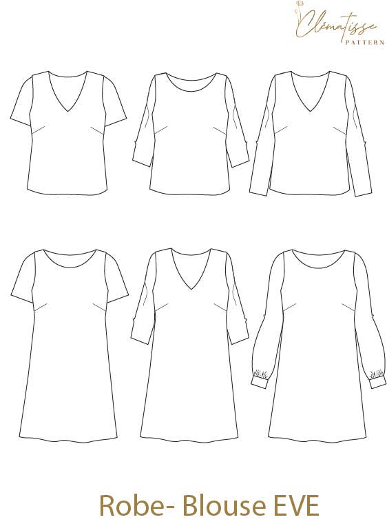 Patron De Couture Robe-Blouse Eve