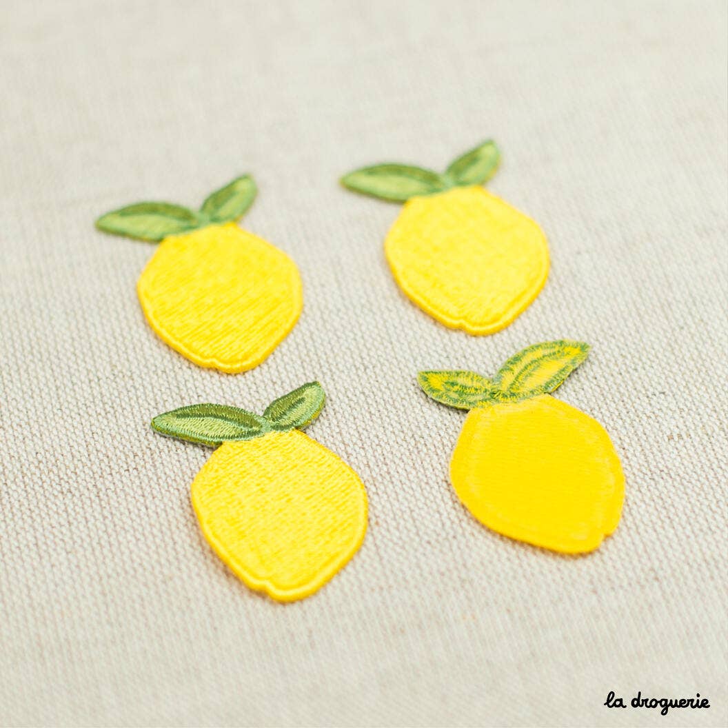 Ecusson fruit citron 40 x 26 mm