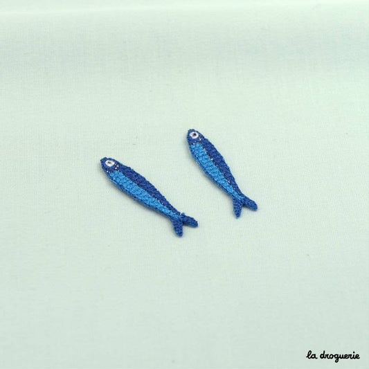 Écusson "Poisson anchois" 40 x 8 mm