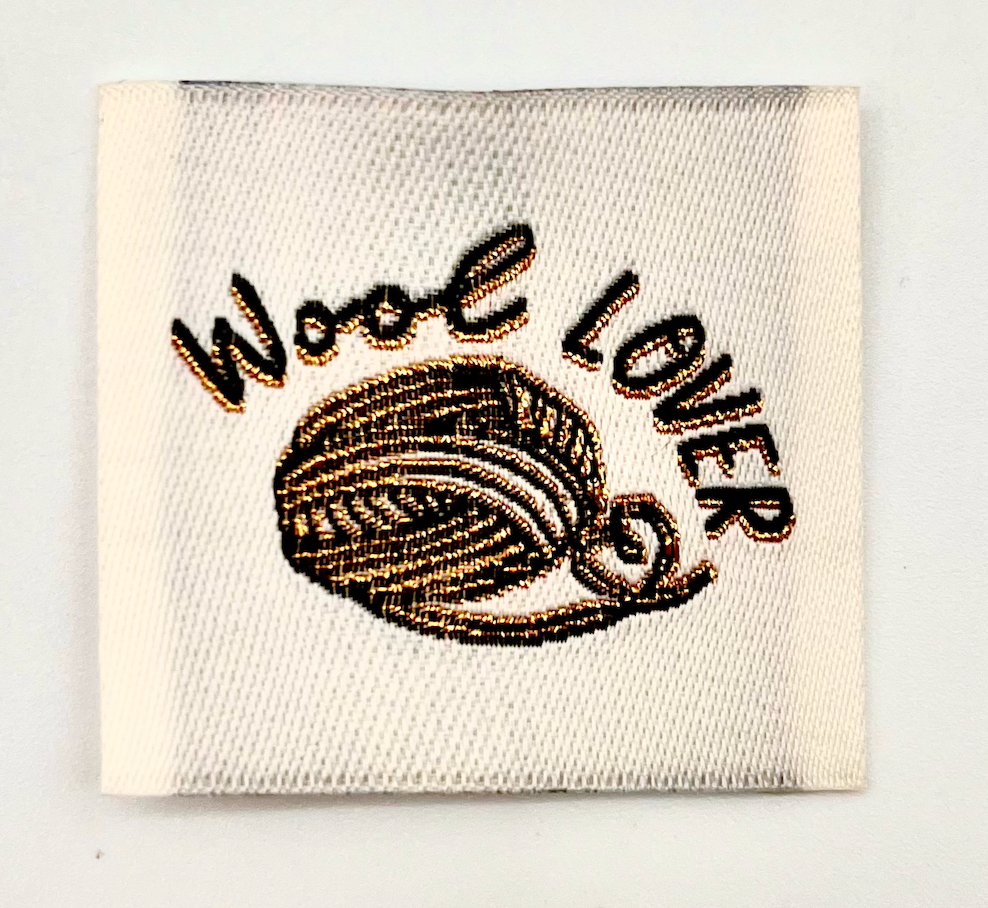 Étiquette à coudre lurex : Wool LOVER