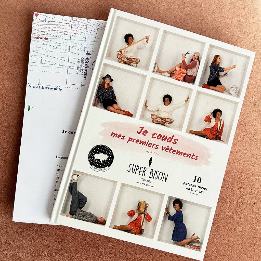 Livre "je couds mes premiers vêtements" avec Super Bison