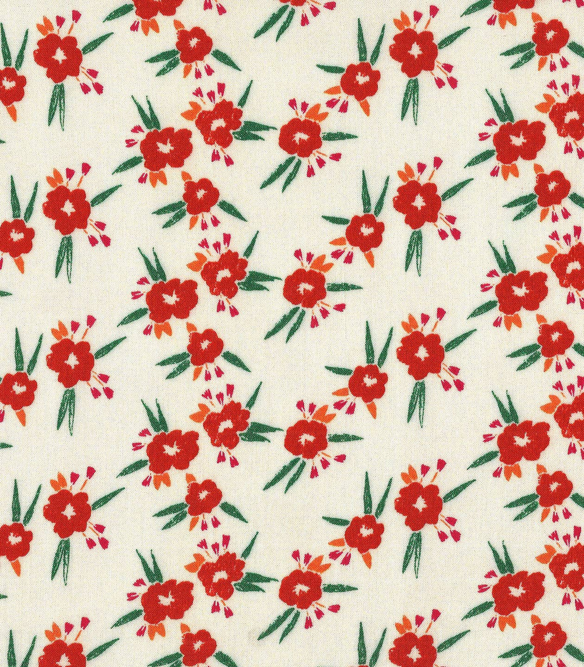 Tissu viscose Poppy Prairie fleuri – vendu par 50 cm