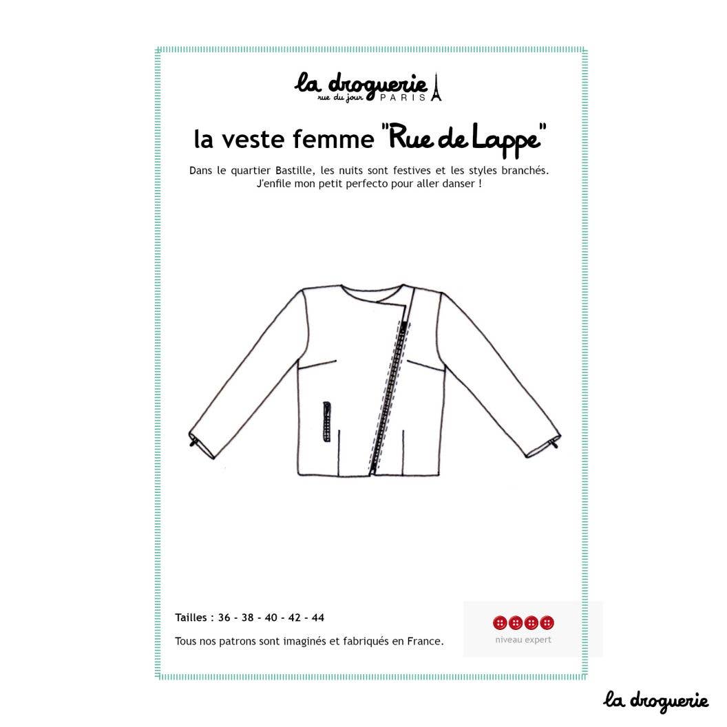 Patron couture de la veste femme "Rue de Lappe"