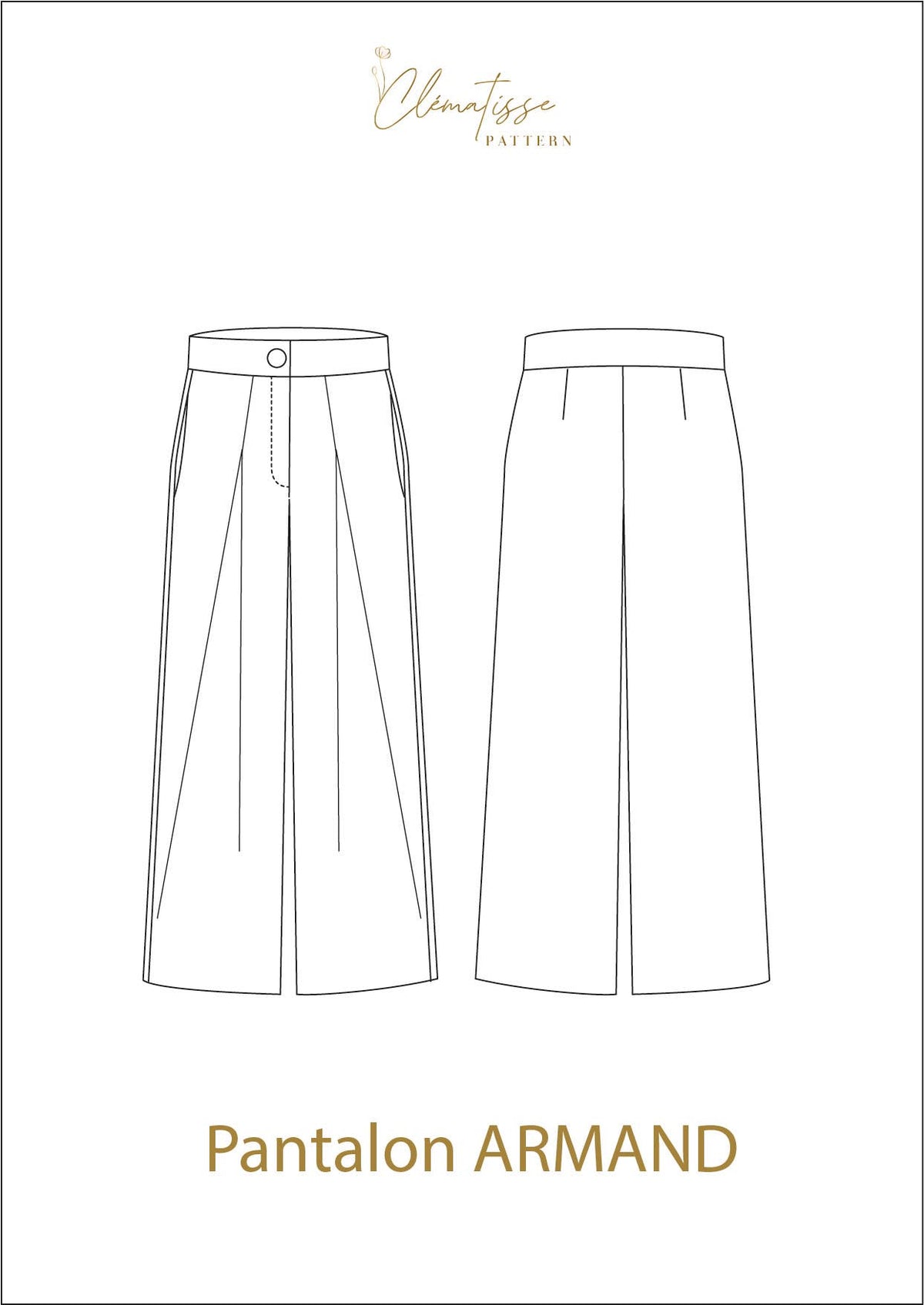 Patron pantalon ARMAND