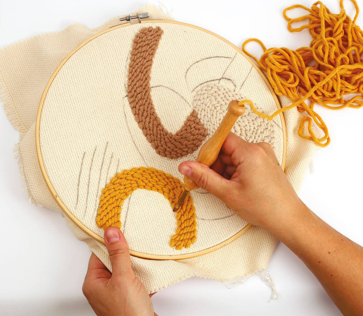 KIT PUNCH NEEDLE LINE ART