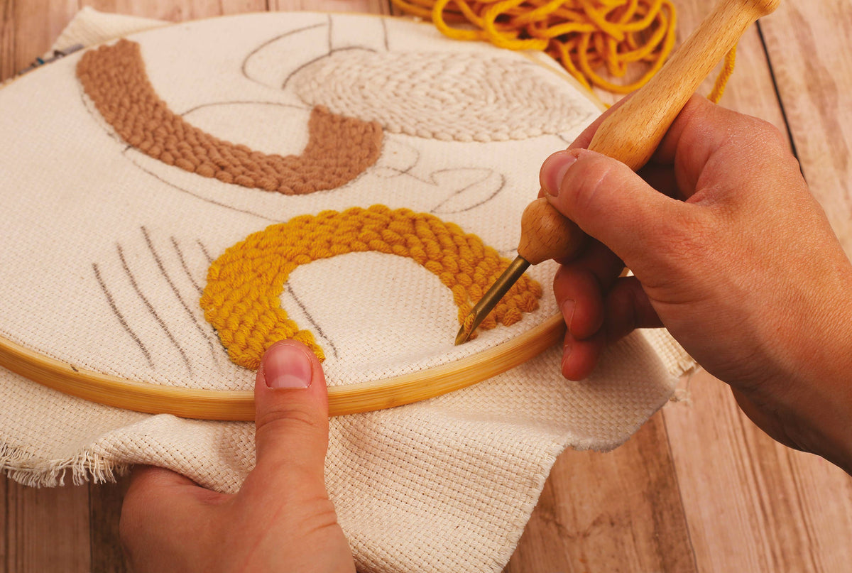 KIT PUNCH NEEDLE LINE ART
