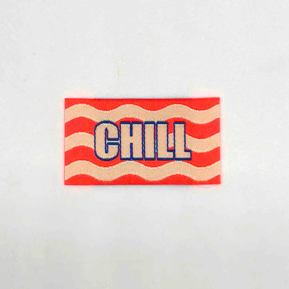 Etiquette Tissée à coudre : CHILL - Fluo