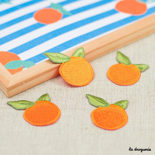 Ecusson fruit orange 46 x 35 mm