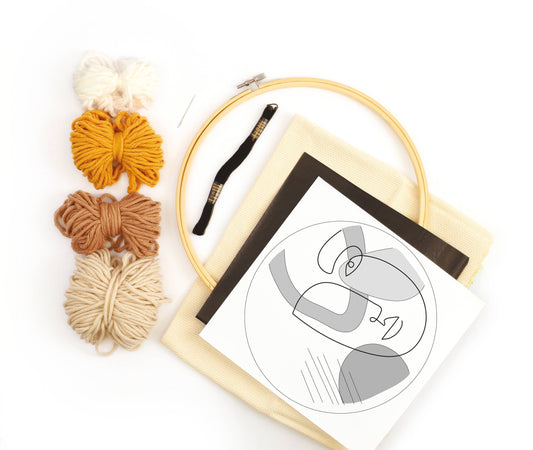 KIT PUNCH NEEDLE LINE ART
