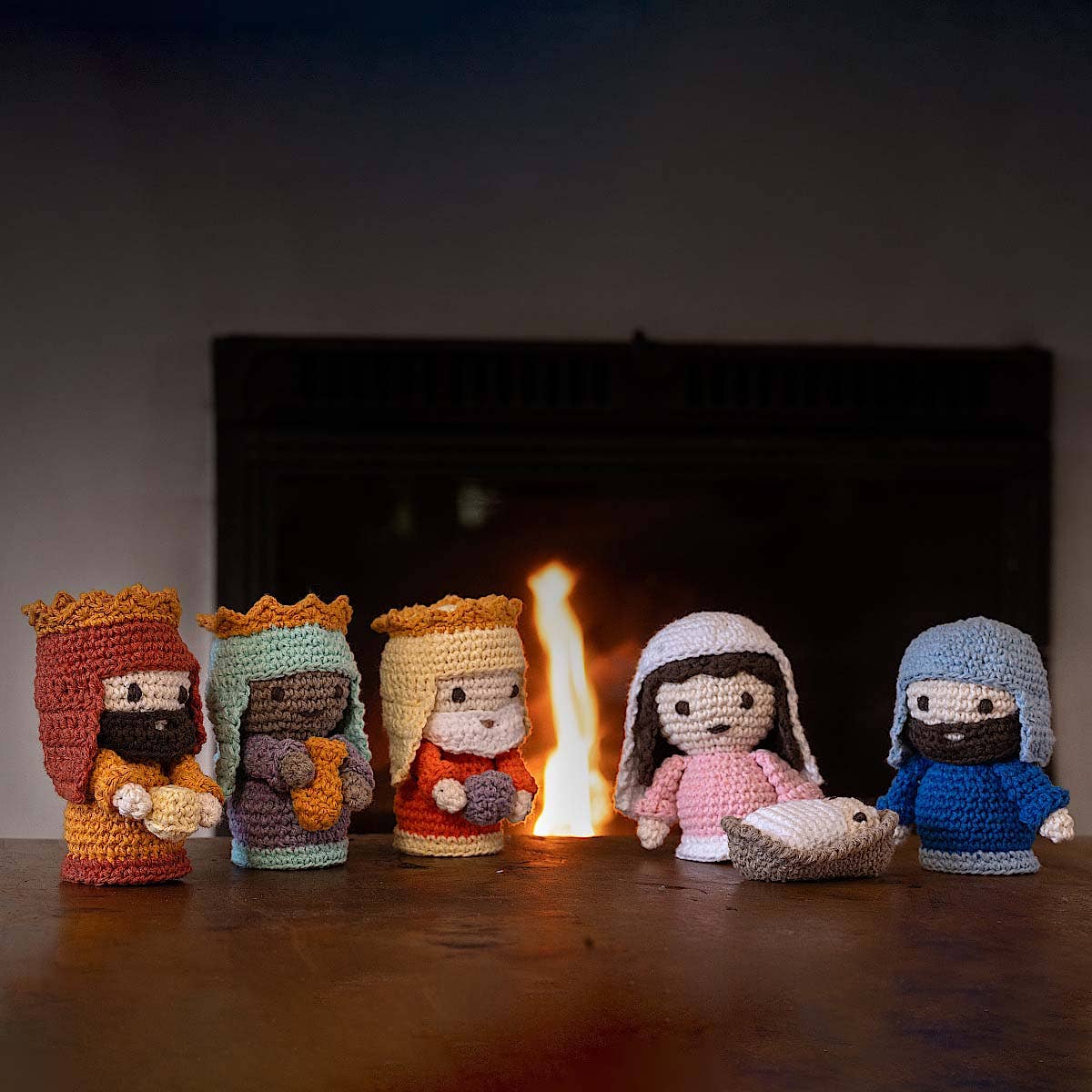 Kit de crochet DIY Belém – Ensemble de crèche: Multicolored