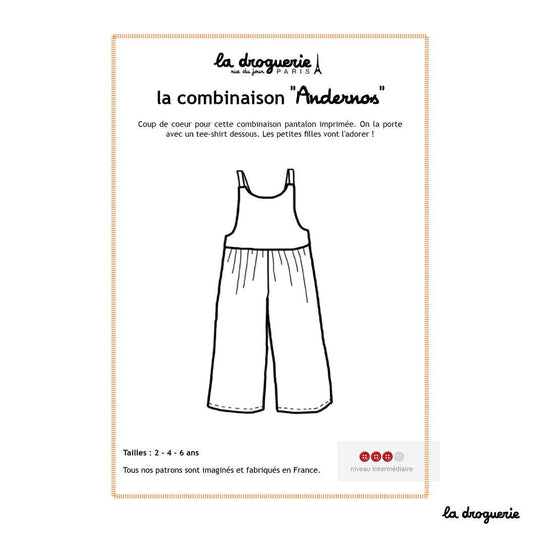 Patron couture de la combinaison enfant "Andernos"