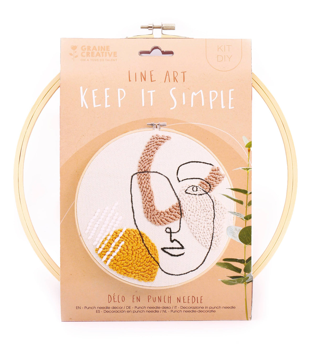 KIT PUNCH NEEDLE LINE ART