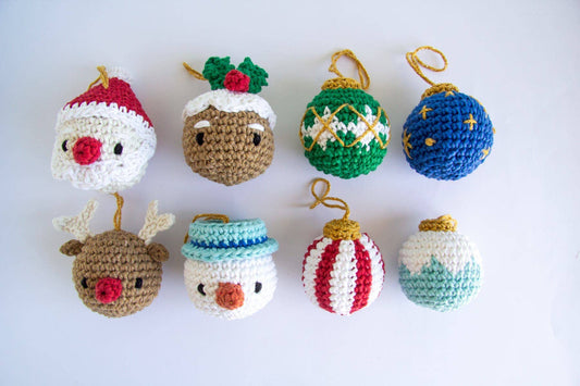Kit de crochet DIY boules de Noël pays des merveilles
