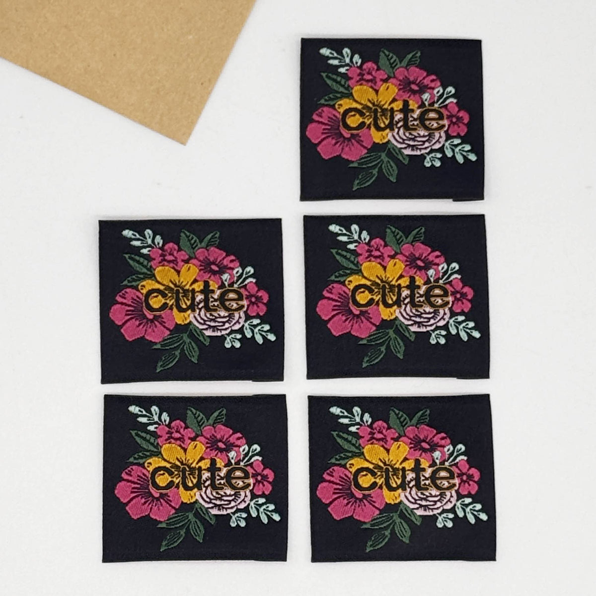 Etiquette Tissée à coudre : Cute