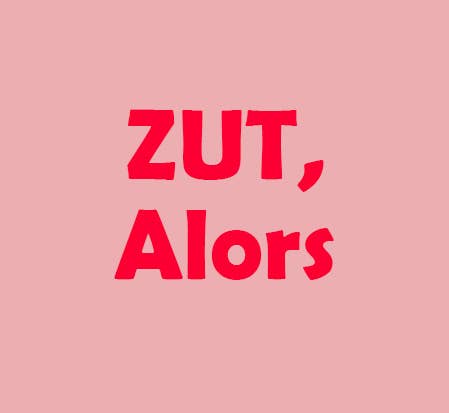 Étiquette à coudre : Zut alors - Fluo