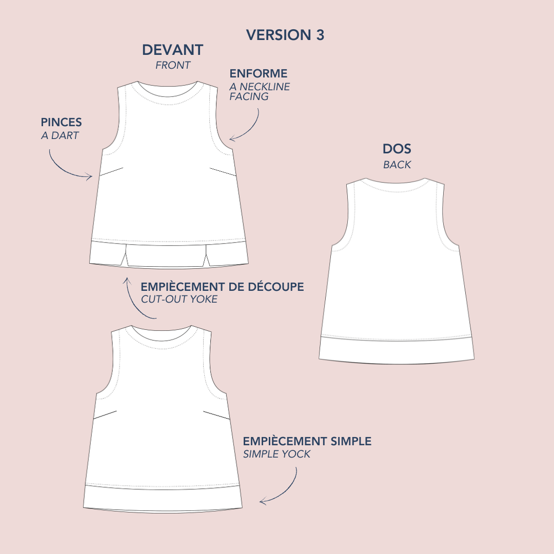 Patron de couture - Alia - vendu à l'unité