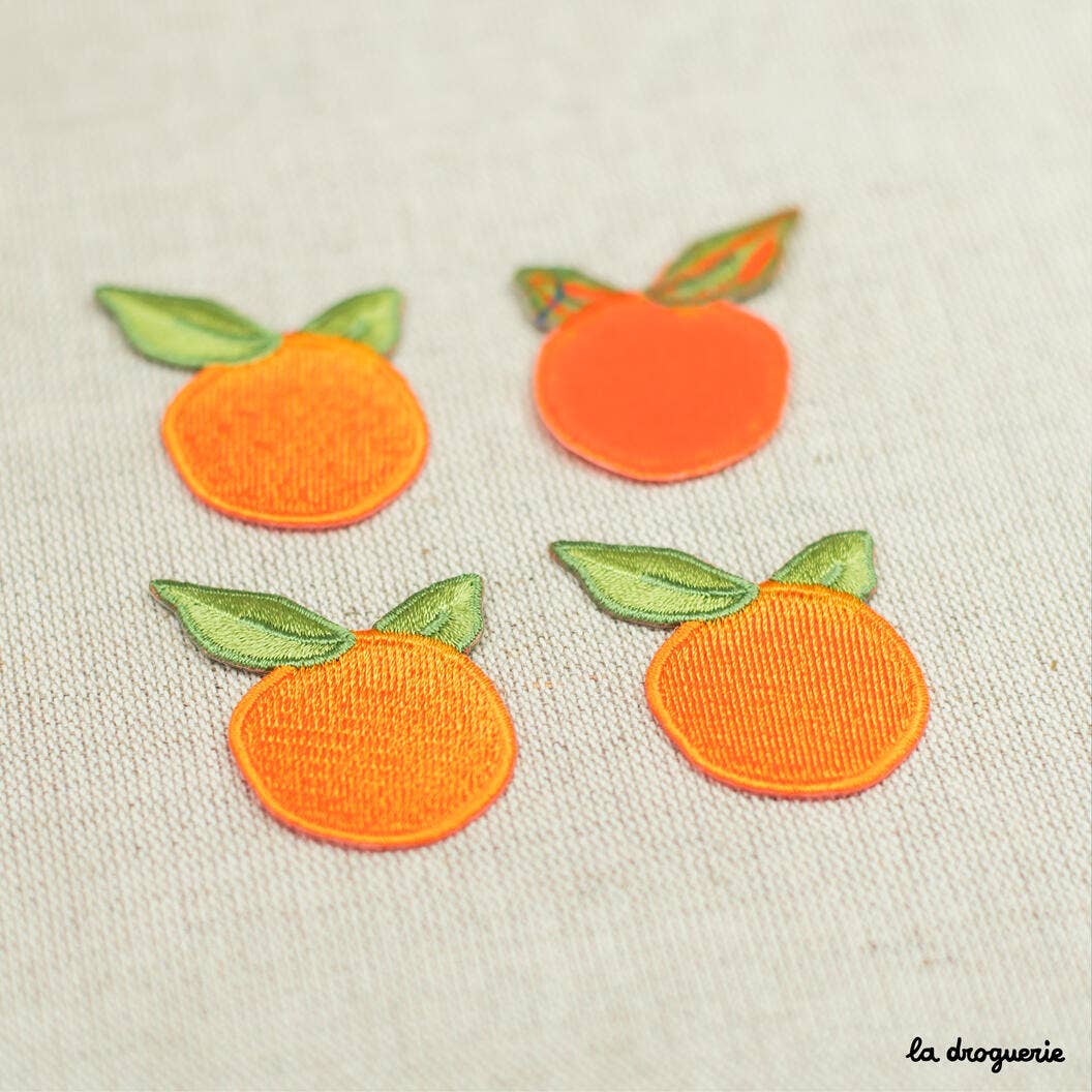 Ecusson fruit orange 46 x 35 mm