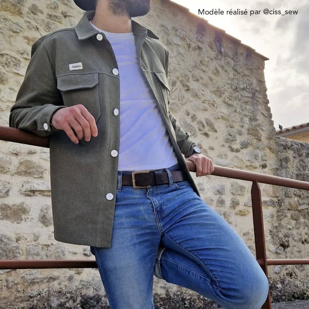 Patron Surchemise Homme Ruben du XS au XXXL