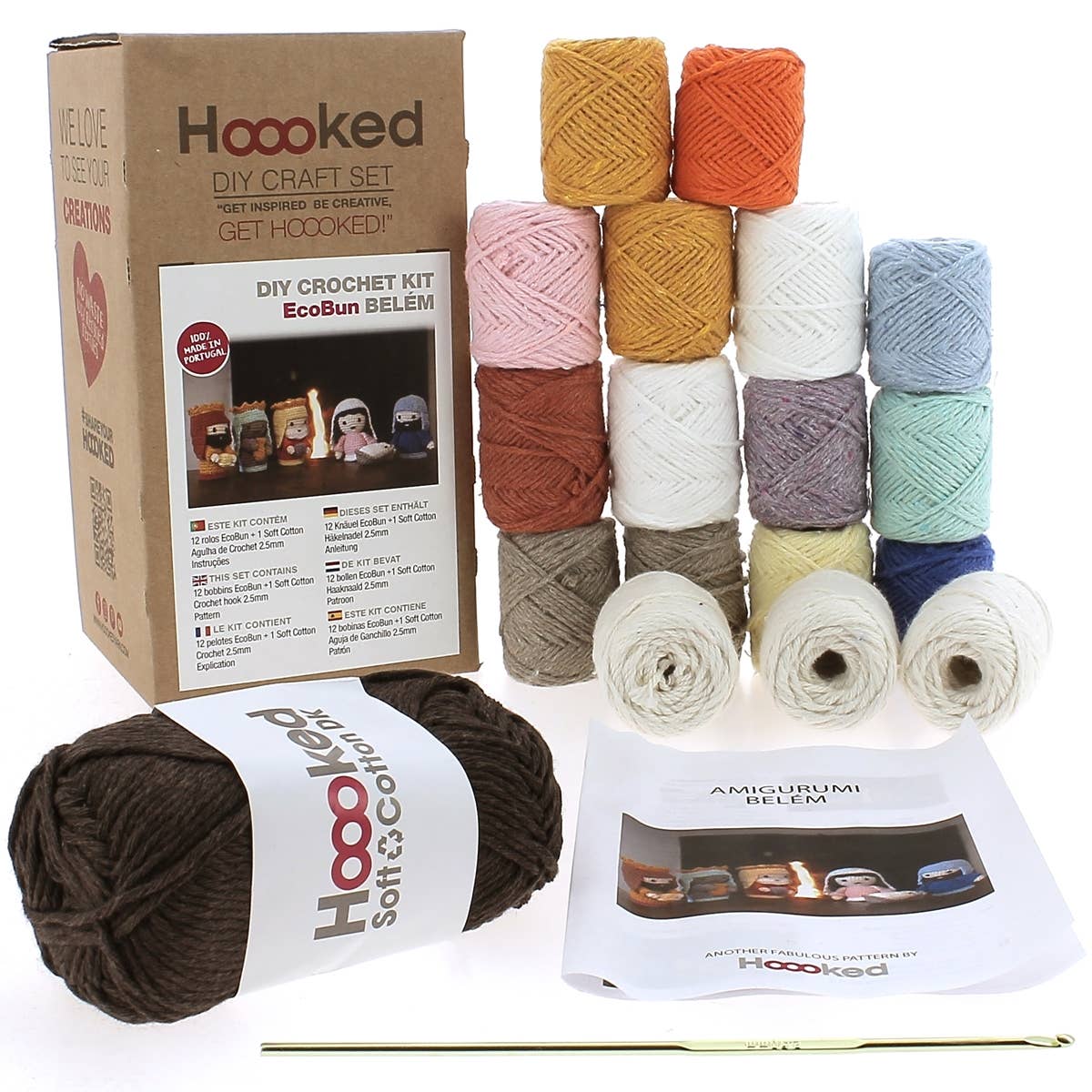 Kit de crochet DIY Belém – Ensemble de crèche: Multicolored
