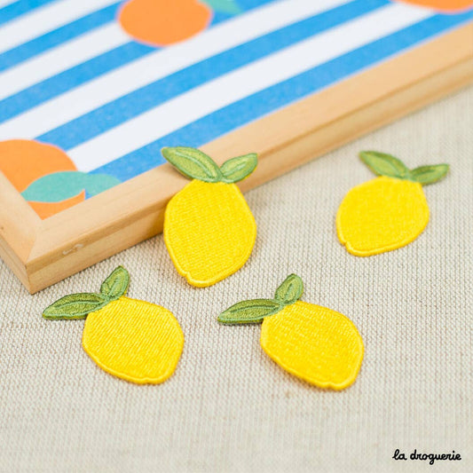 Ecusson fruit citron 40 x 26 mm
