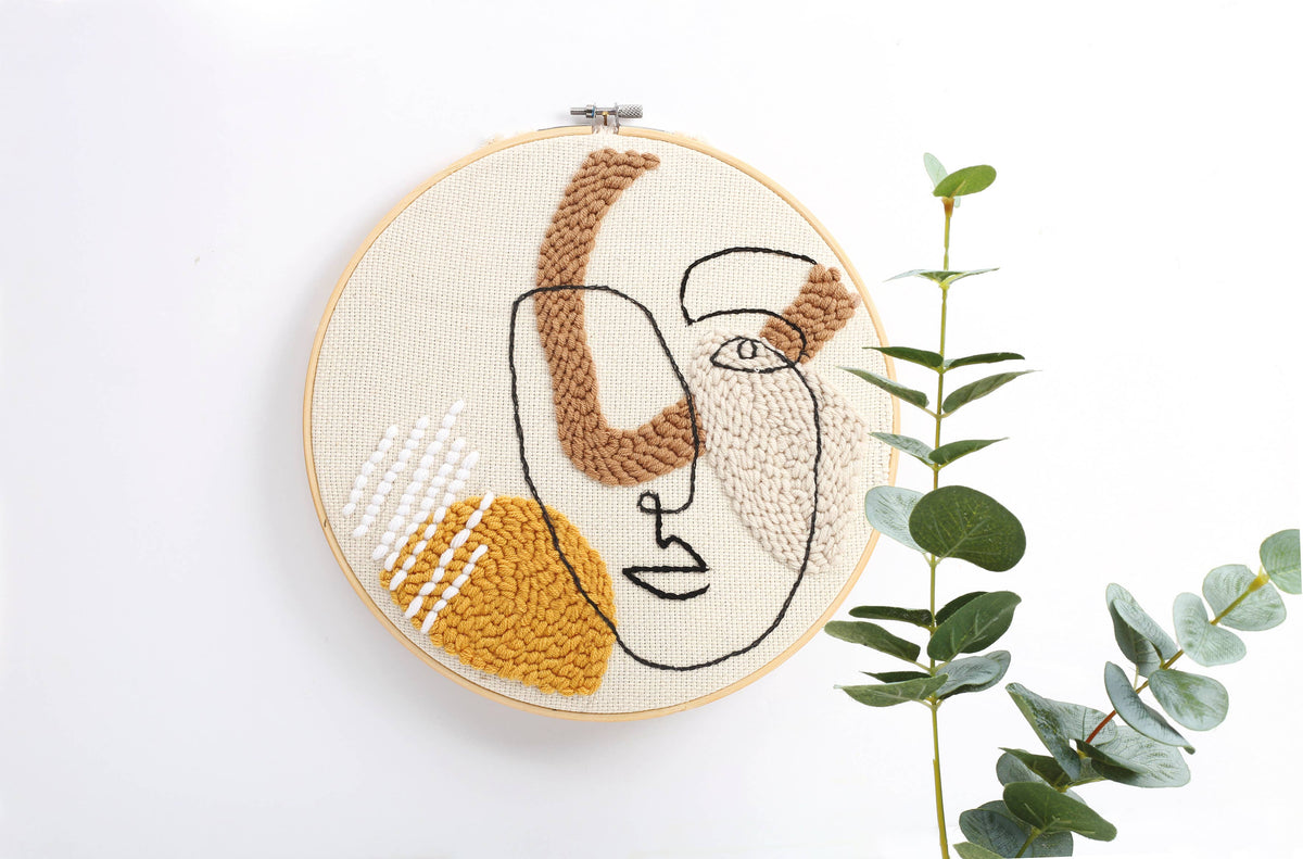 KIT PUNCH NEEDLE LINE ART